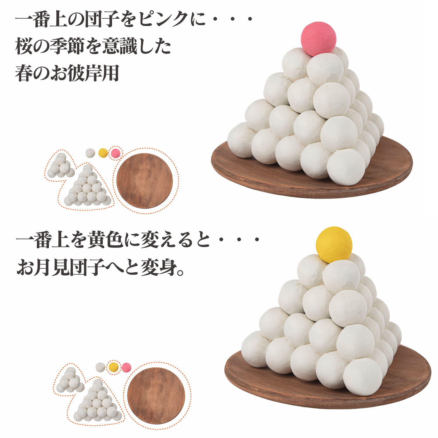 楽天市場 お月見団子 和紙 お月見飾り 十五夜 十三夜 紙製 手作り お月見 お供え 日本製 折敷 お盆 置物 中秋の名月 置き物 長期保管季節のお飾り お月見だんご : 和紙の店 めでたや 楽天市場店