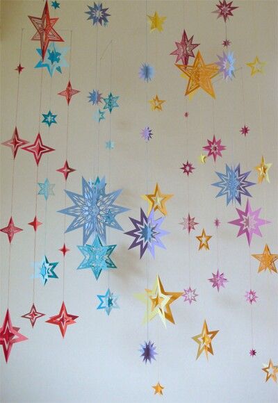 七夕飾りを折り紙で作ろう！可愛い星飾りの作り方は？たのしい☆おりがみ