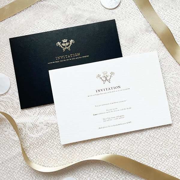 海外風招待状ハッピーリーフの結婚式 招待状