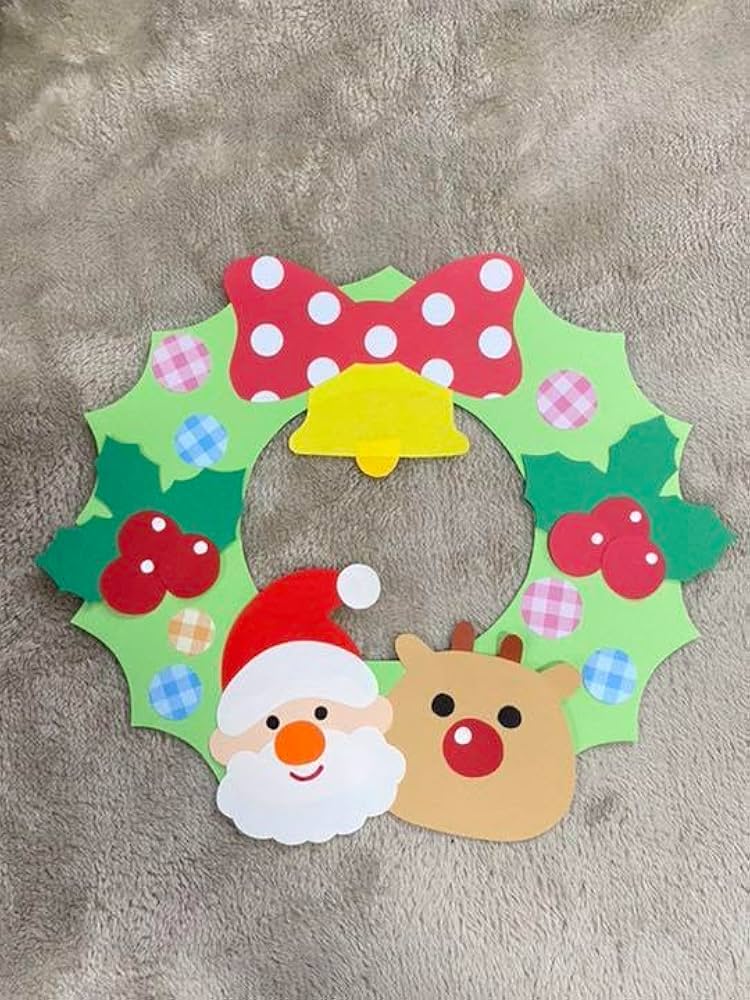壁面飾り工房「クリスマスの夜に」の壁面飾りを紹介します！ 12月 保育 幼稚園 学校 サンタクロース トナカイ 壁面装飾 ペーパークラフト