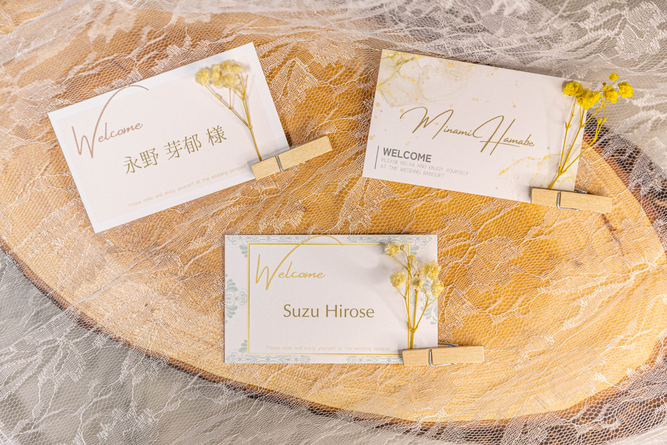 全員名札を付けてご出席 結婚式の面白い演出佐世保で結婚するならブライダル情報サービスPure