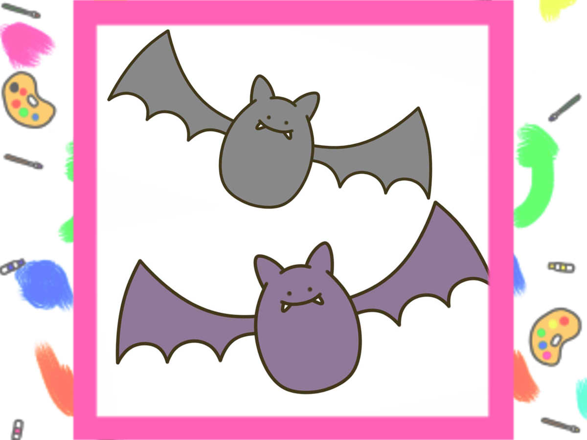 ハロウィンモチーフ こうもりの描きかた – 和気文具ウェブマガジン