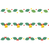 飾り枠・ライン・無料イラスト素材 クリスマス