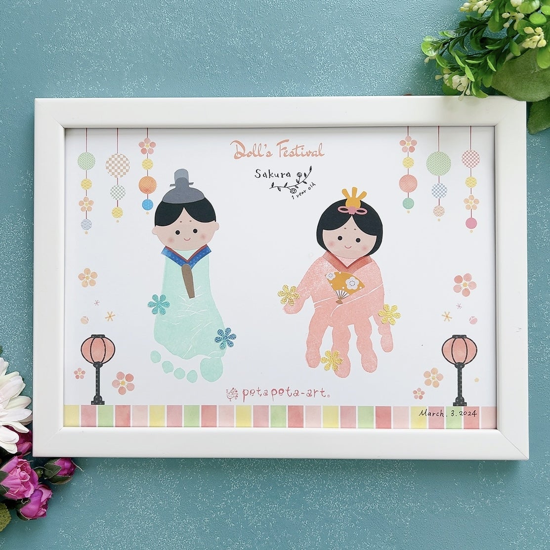 受付中 ひなまつり＆バレンタイン 手形アートを作ろう♪ワークショップ＠ひばりテラス手形アート教室 マーノマーノ