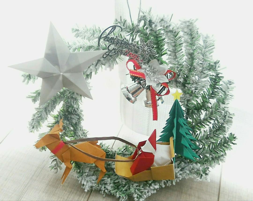 クリスマス 立てて飾れる立体トナカイ-折り紙 ASOPPA！レシピ - あそっぱ