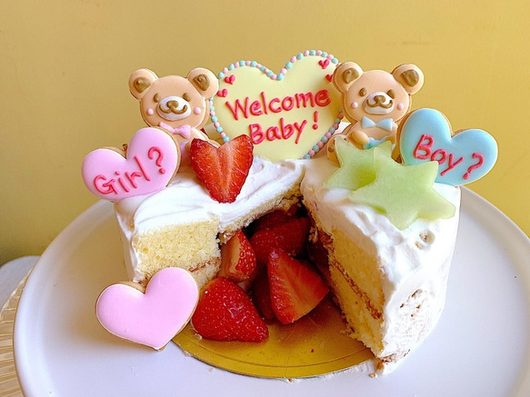 楽天市場500円OFFクーポン有ジェンダー リビール 2025 ギフト ケーキ プレーン 5号 4〜6名 性別 お披露目 ギフト ケーキ洋菓子 お菓子 内祝い 通販 人気 贈り物 おすすめ : スイーツ工房フォチェッタ