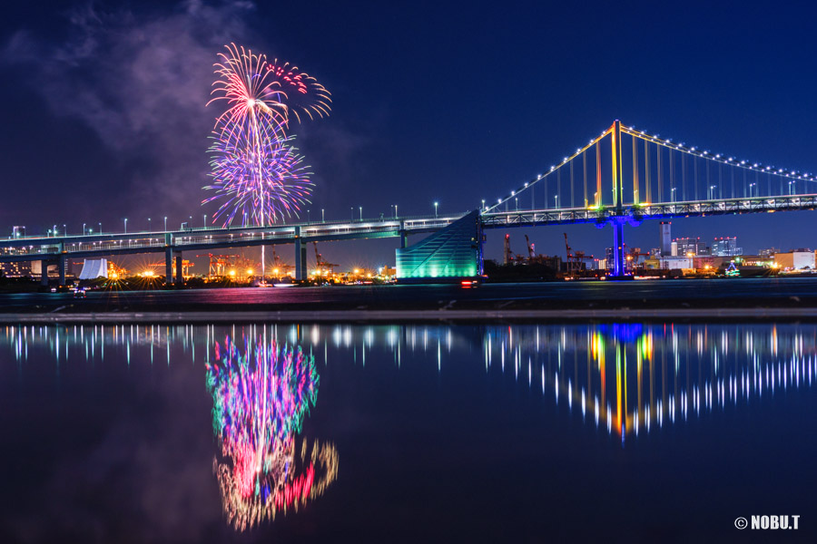 お台場レインボー花火2023 tesyuooさんαcafe αの写真投稿サイトソニ