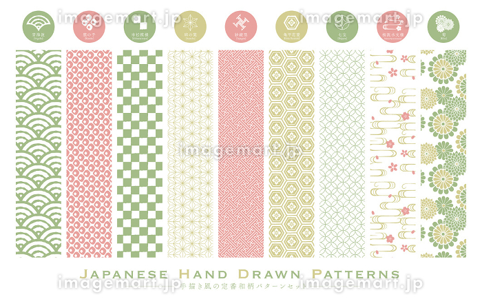 2025年 和柄背景の年賀状テンプレート：イラスト無料