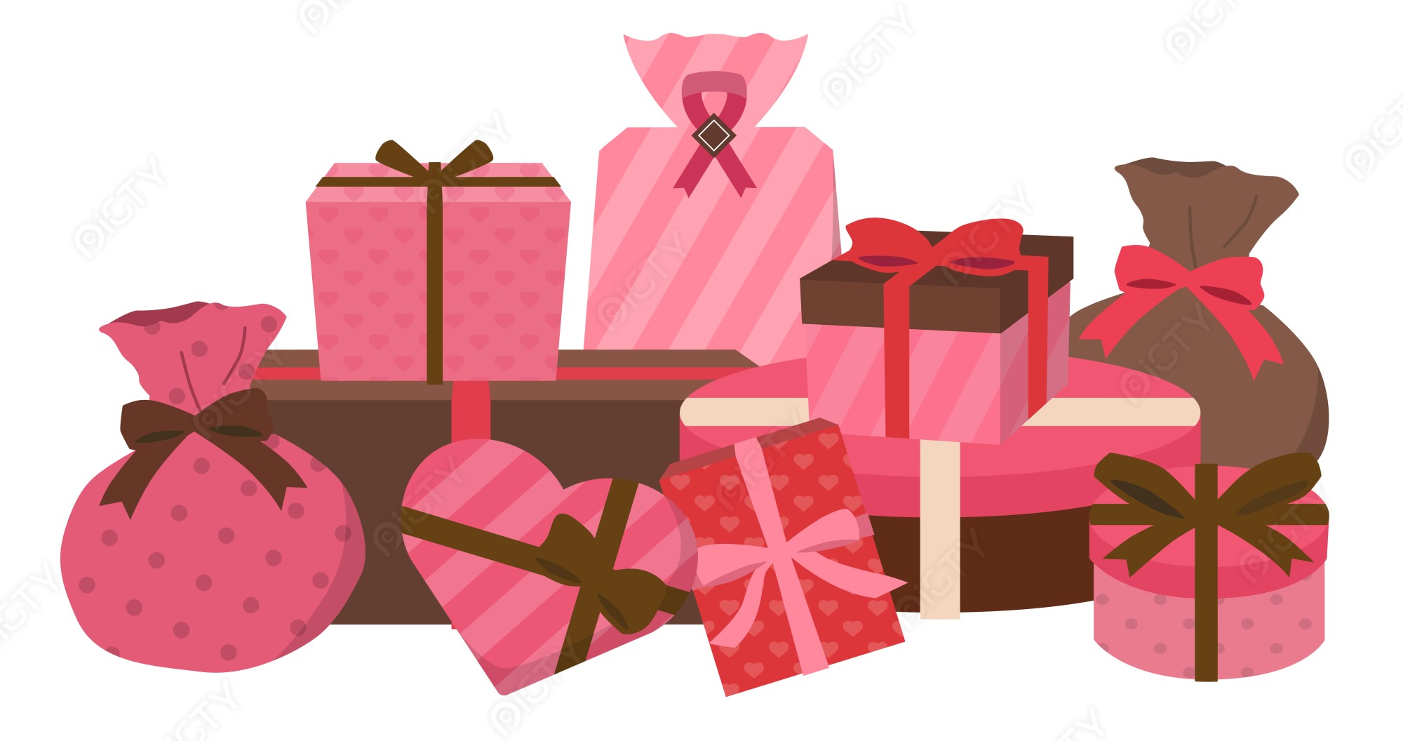 まとめ バレンタインデーの無料イラスト素材集イラストイメージ