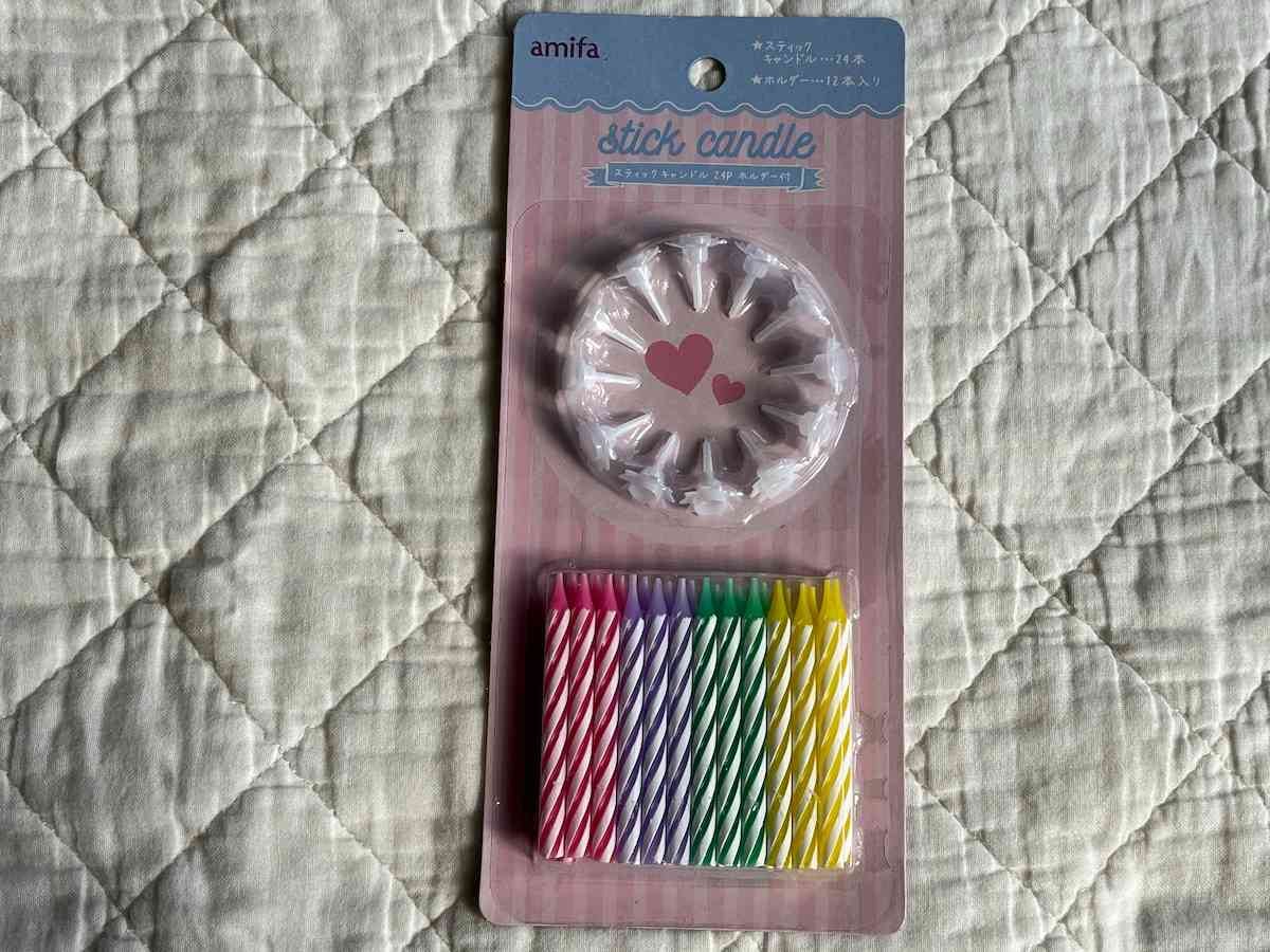 セリア バースデーキャンドルTikTok