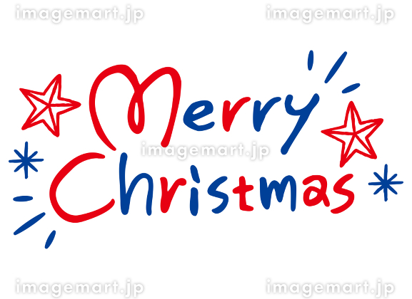 筆記体のメリークリスマス文字、サンタクロースとトナカイ、乾杯、ろうそくなどのクリスマスに使いやすいあしらいセット の Stock ベクターAdobe Stock