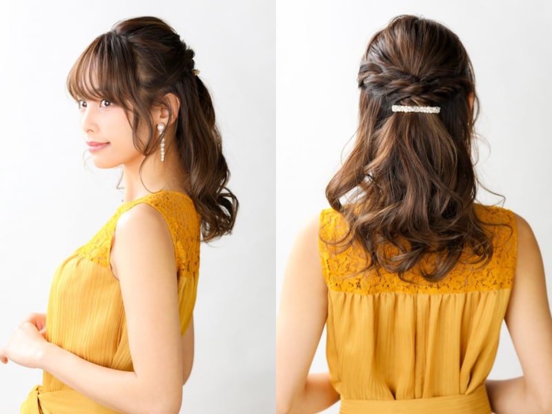 結婚式のお呼ばれに♪簡単ハーフアップ４選