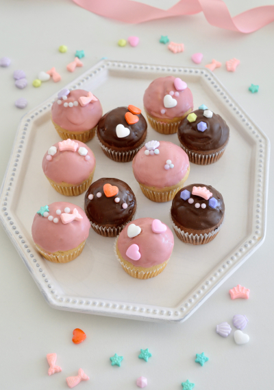 ふわふわマシュマロのチョコカップケーキ