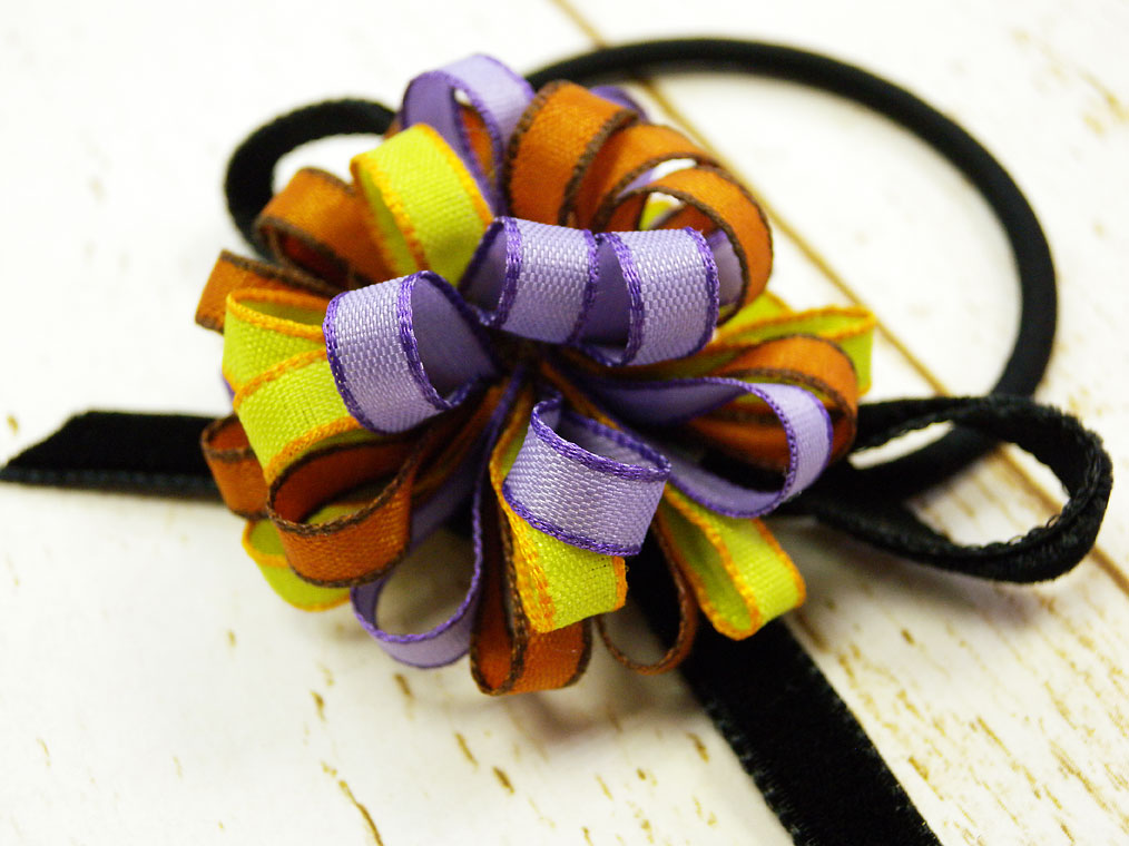 ふっくら可愛いWリボンの作り方』ハロウィン リボン, リボン作り, リボン 手作り