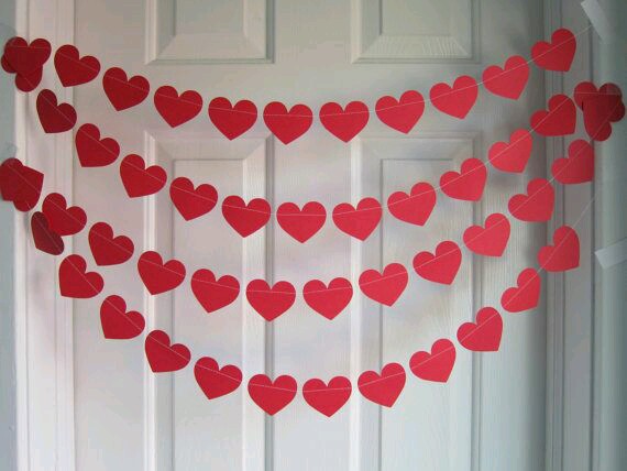 バレンタイン装飾のバレンタインガーランドイベント用品販促ＺＥＲＯ