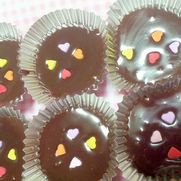 バレンタインチョコレートミニカップケーキの作り方