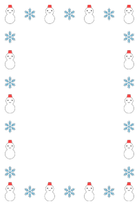 冬におすすめの商用利用可能な無料フレーム・枠素材