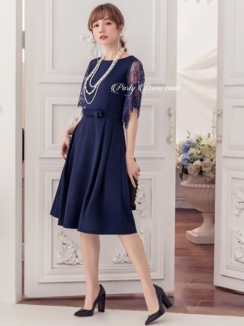 パンプスを使った「ネイビーワンピース」の人気ファッションコーディネート - WEAR