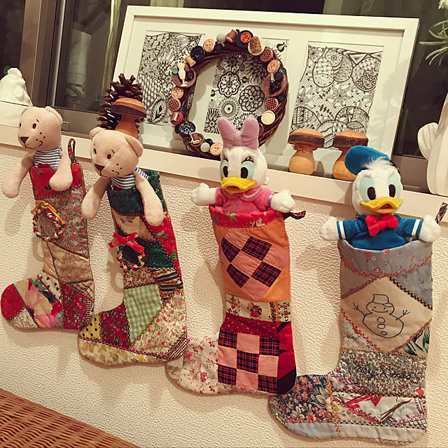 無料型紙 クリスマスソックス 靴下 の作り方！インテリアにおすすめnunocoto fabric