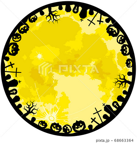 ハロウィン丸フレームイラスト - No: 262900無料イラスト・フリー素材なら「イラストAC」
