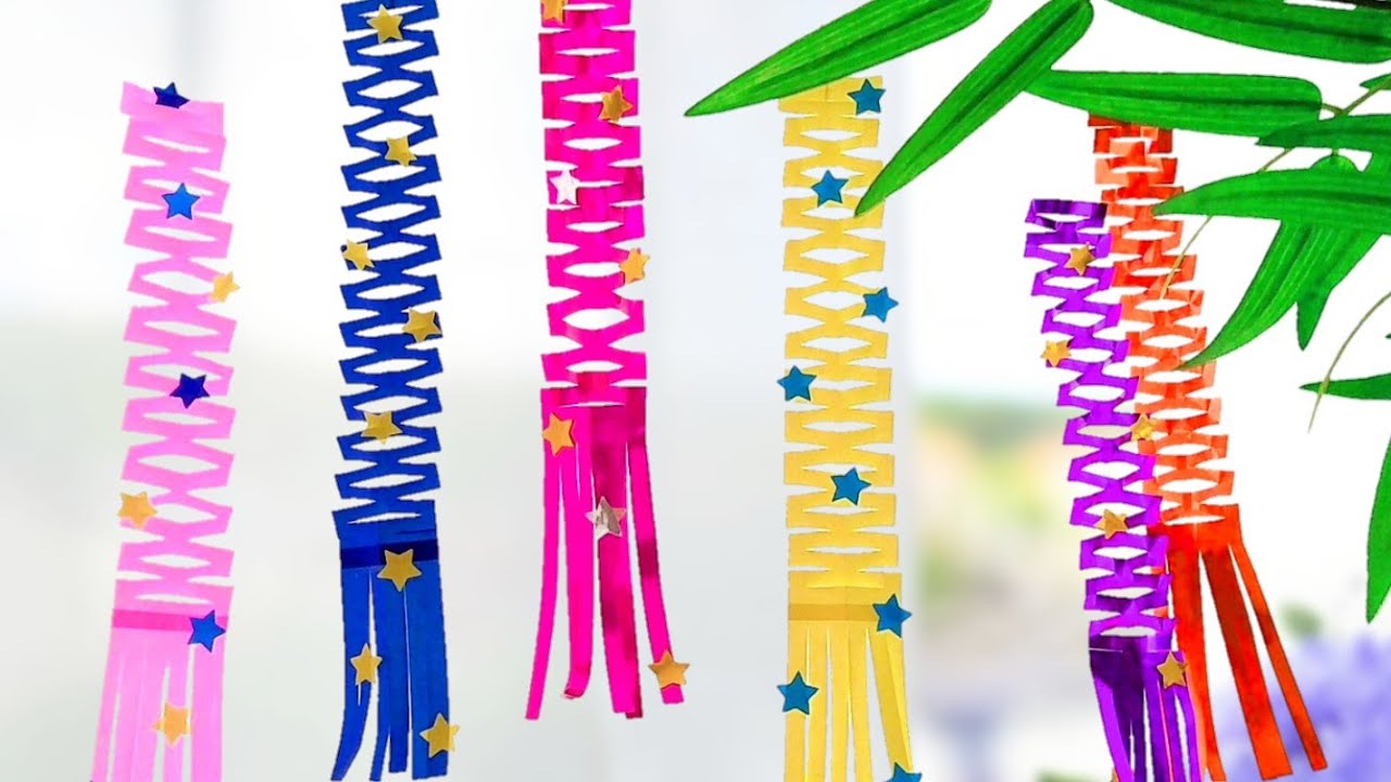 七夕飾り パステルカラーのたなばた 夏のおしゃれインテリア お店装飾、結婚式のウェルカムスペースや披露宴にも！！ その他インテリア雑貨和婚工房・ゆうこ 通販 12008695Creema クリーマ