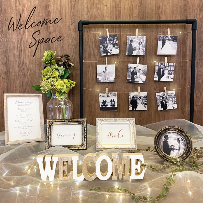 ウェルカムスペース ミールヘーデン ⭐️1点限定 ミールヘーデン結婚式 ウェルカムスペース フォトフレーム 写真立て