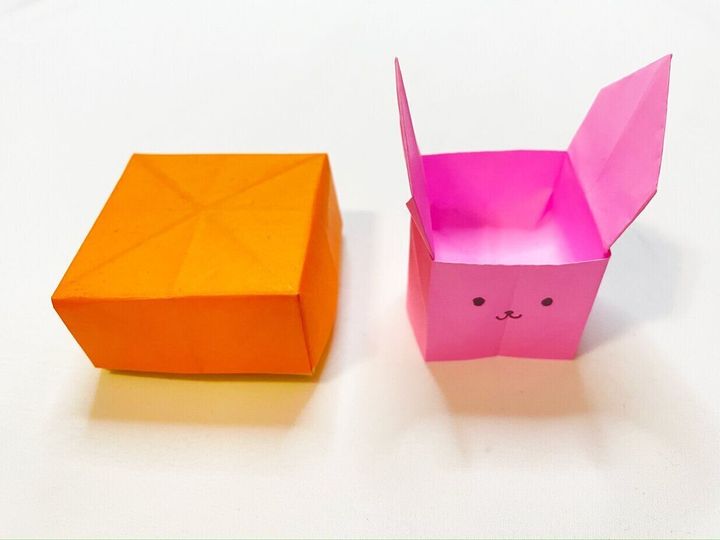 折り紙で♪大切な人に贈りたい💙サプライズボックスの作り方バレンタインやお誕生日にも簡単可愛い折り紙How to make surprisebox Origami