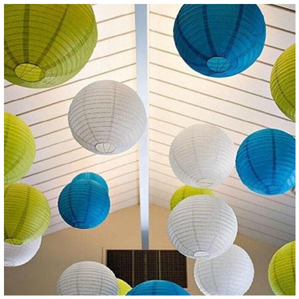 結婚式の装飾用ペーパーランタン - Mengyuanxipu 祭りのランタンストリング