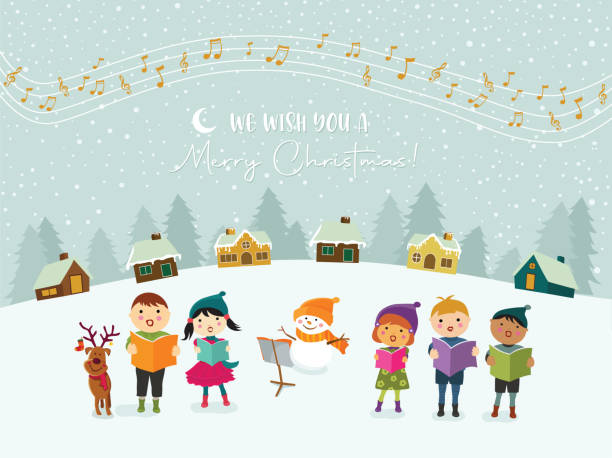 クリスマスツリーを飾りつける子供とサンタクロース 10468000158 の写真・イラスト素材アマナイメージズ