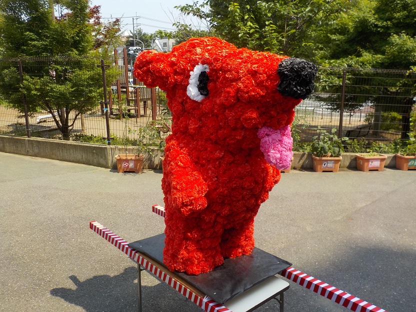 秋祭りでおみこしをかついだよ