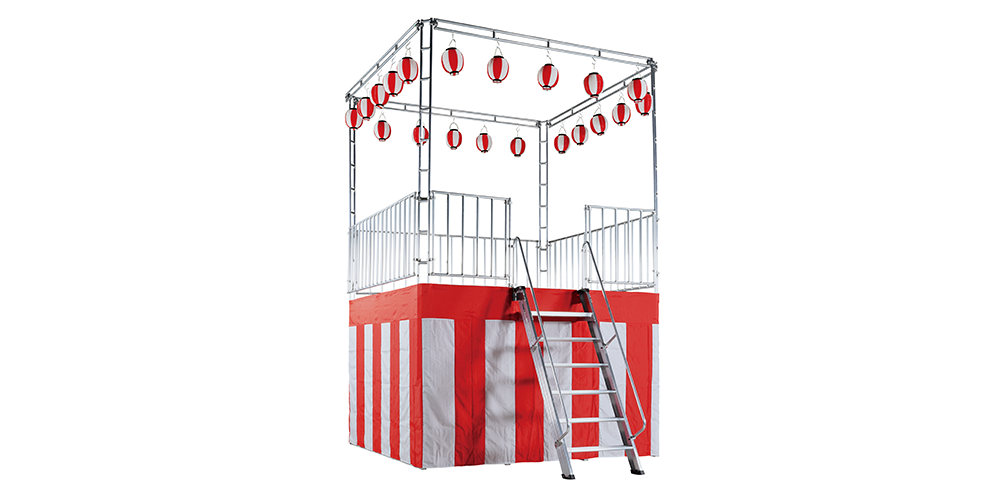 郡山市中田町 盆踊り用やぐら足場 « 株式会社TSUKASA 足場施工のTSUKASA