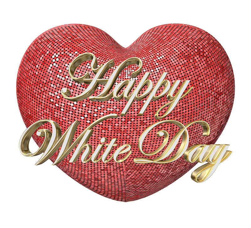 配信用素材 リボンホワイトデー配信ロゴフリー素材・サムネ素材Design template ずかしのず