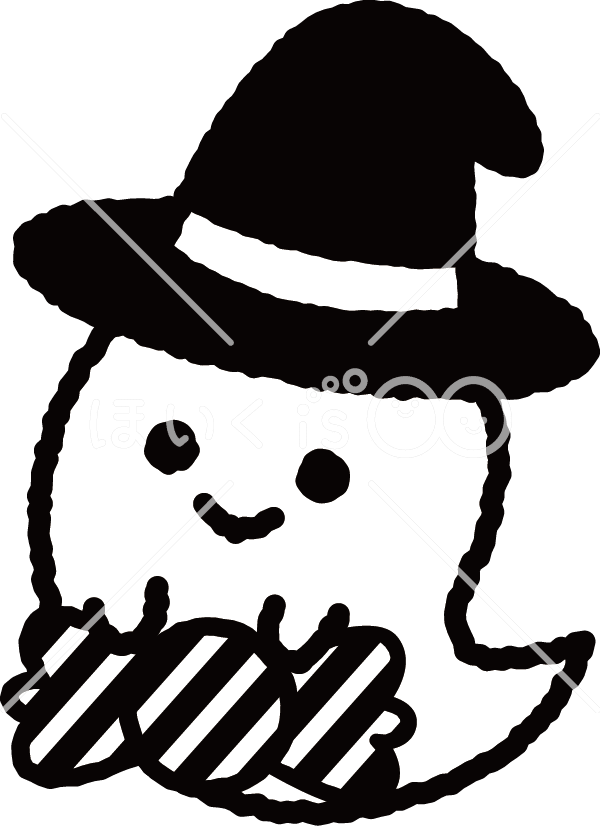 可愛いイラスト無料ハロウィン おばけイラストダウンロード