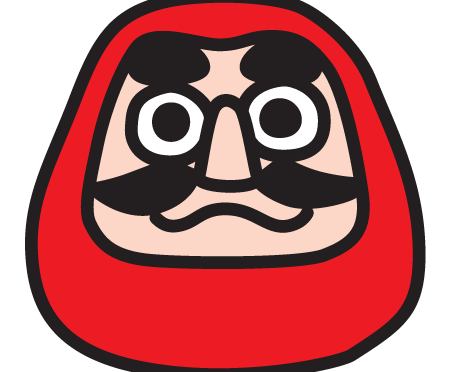 両目が入っただるまのフリーイラストフリーイラスト・クラシック フリクラ