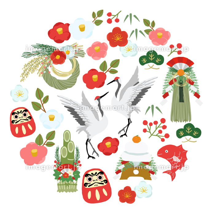 2025年 「イラスト」正月飾りbizocean ビズオーシャン