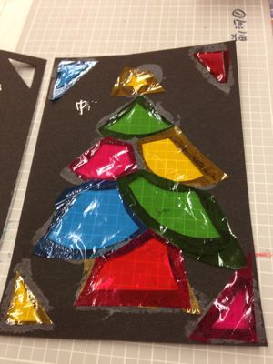 簡単 ステンドグラス風〜Christmasバージョン〜 - かんたんな微笑み