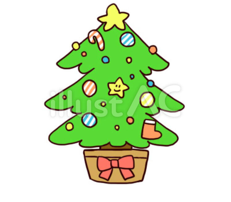 可愛いクリスマスツリーのpngイラスト 3000×4965- chicodeza pixiv booth - BOOTH