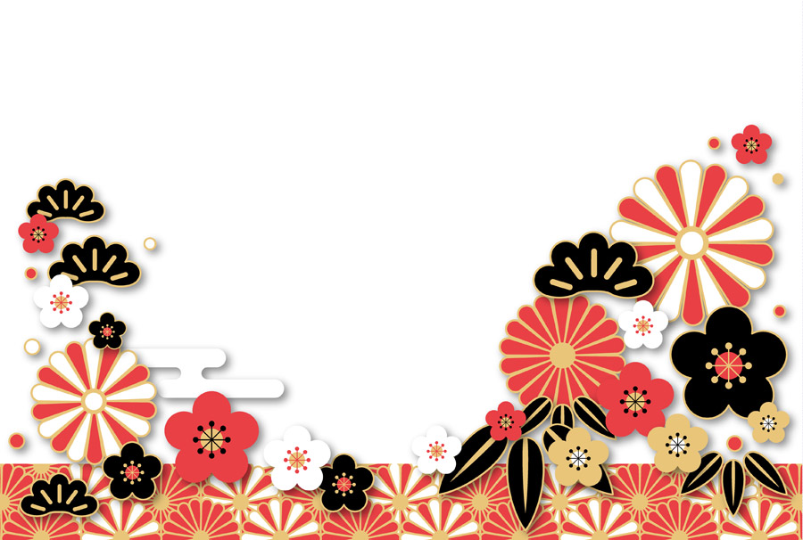 無料イラスト正月の松飾パブリックドメインQ：著作権フリー画像素材集