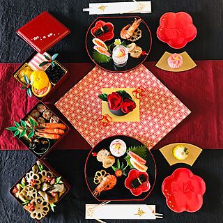 お正月は100均を使ってテーブルコーデ。愛おしい日常