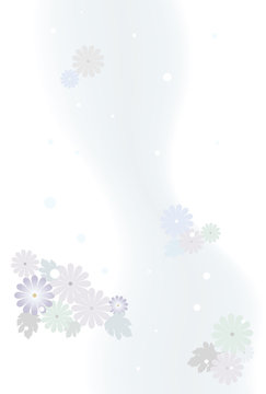 喪中はがき 年賀欠礼 無料テンプレート 季節のイラスト花工房 胡蝶蘭