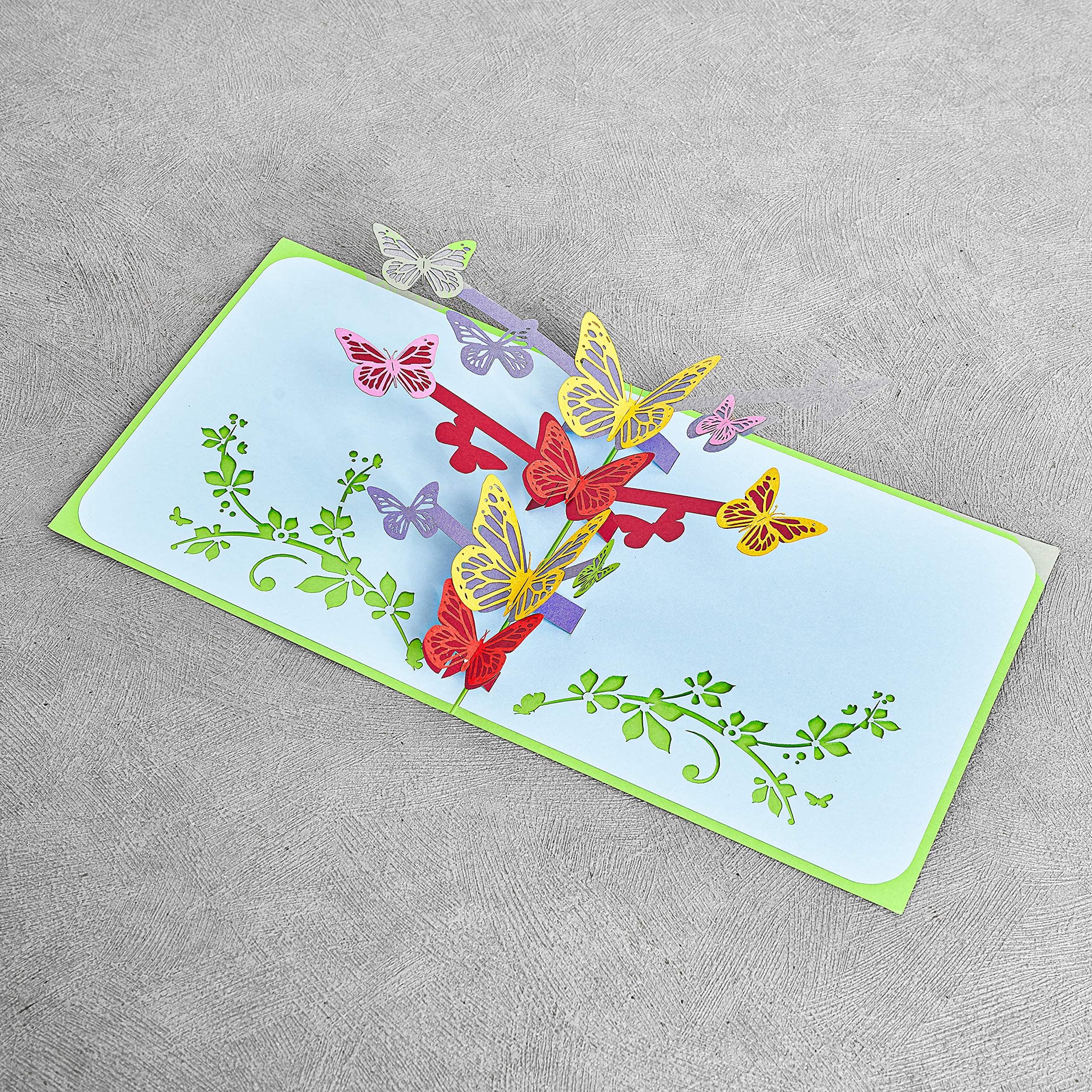 花束のポップアップカードＭＹ介護の広場