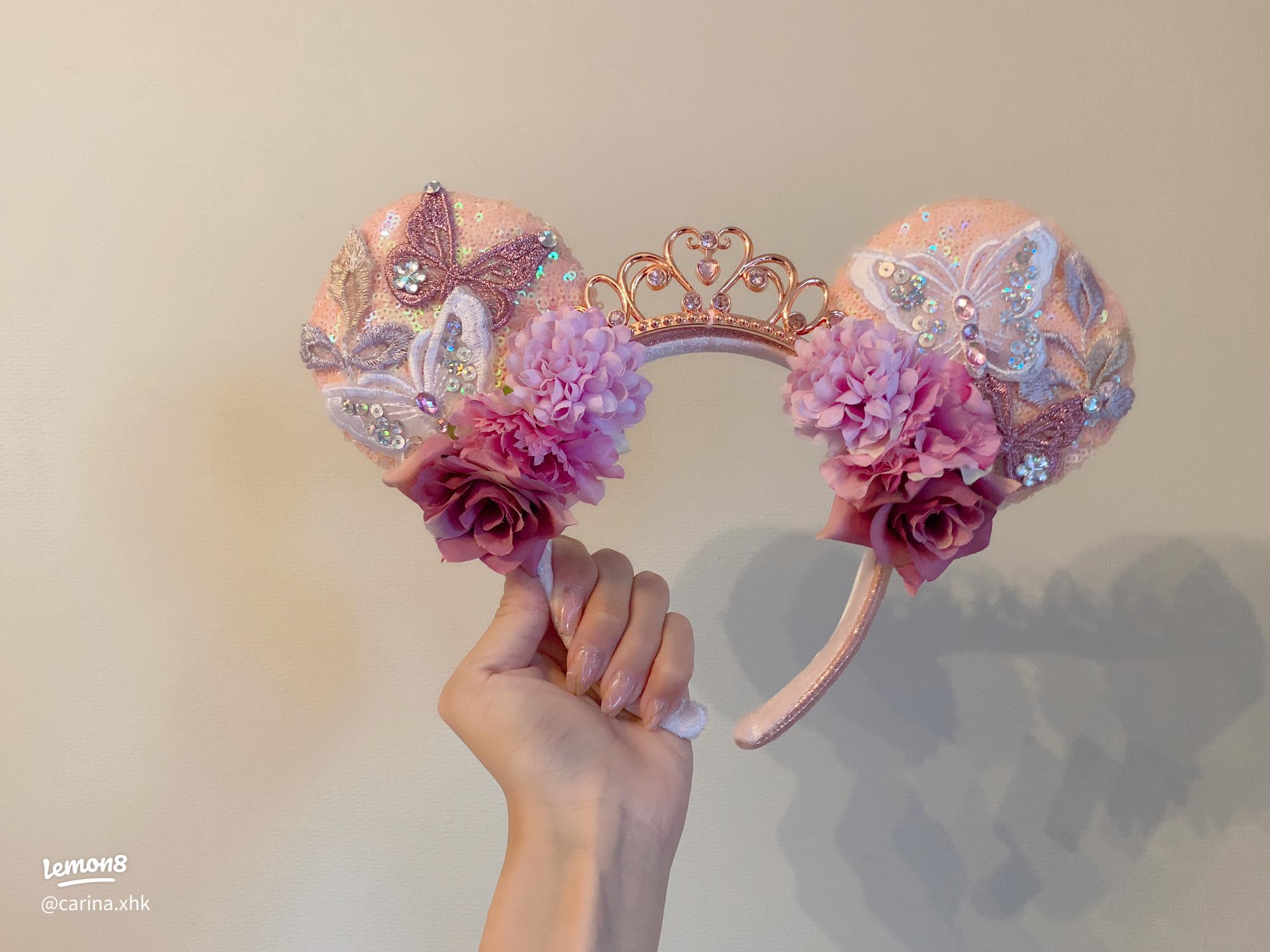 𝒉𝒂𝒏𝒅𝒎𝒂𝒅𝒆 𝒉𝒆𝒂𝒅𝒃𝒂𝒏𝒅💍‪‪❤︎‬ シンデレラをイメージした 手作りカチューシャ第2弾っ！TikTokにあげた動画が 、 視聴回数20万回を超えていて、 とってもびっくりしています 𖧧 ˒˒ たくさんの方に気に入っていただけてなんだか恥ずかしいけど‬