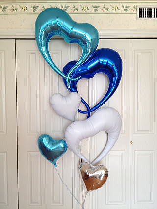 Ｉ ＬＯＶＥ ＹＯＵラッフドバルーンギフト 結婚式 受付 バルーン 高砂席 バルーンギフト お祝い