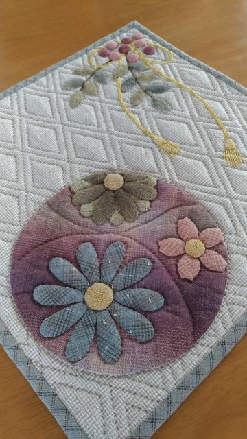 パッチワークタペストリー ハンドメイド お正月キルトその他