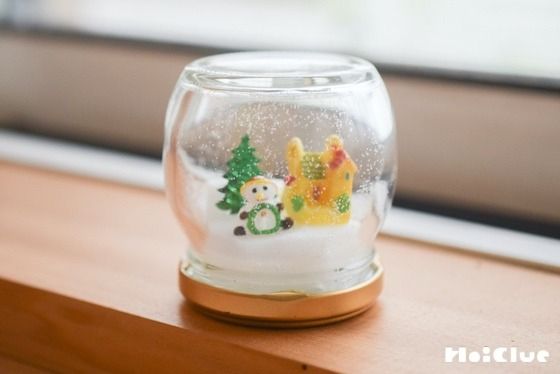 スノードームをつくりましたきら☆たち