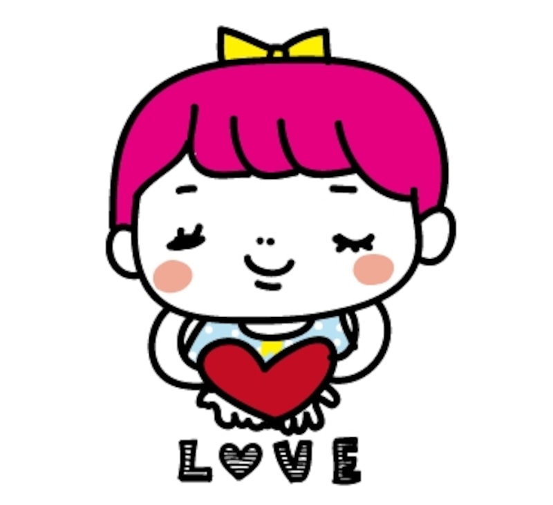 かわいいバレンタインデーカードのイラスト素材・チョコやプレゼントに添えてラッピングすると イラストボックス「プレミアム」テンプレート