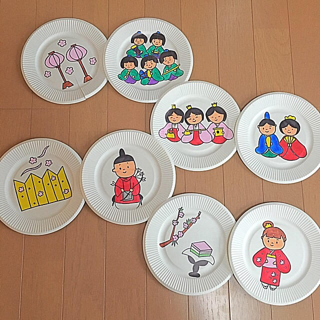 壁面飾り 紙皿リースのおひな様の作り方ほいくびより