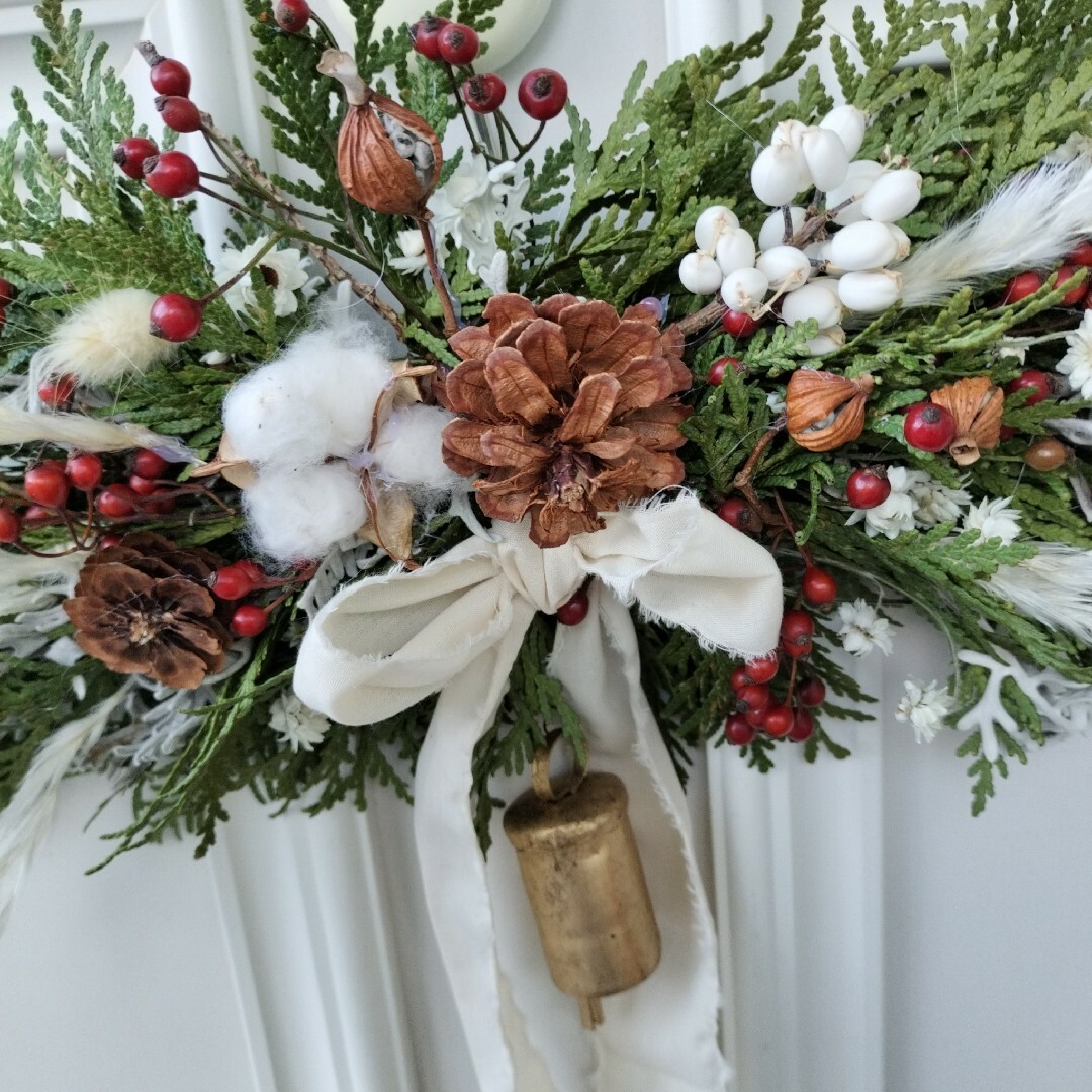 ハンドメイド 横長スワッグのおしゃれなアレンジ・飾り方のインテリア実例RoomClip ルームクリップ