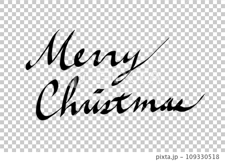 かわいいサンタクロースのイラスト メリークリスマス 英語デザイン イラスト素材7370105- フォトライブラリ