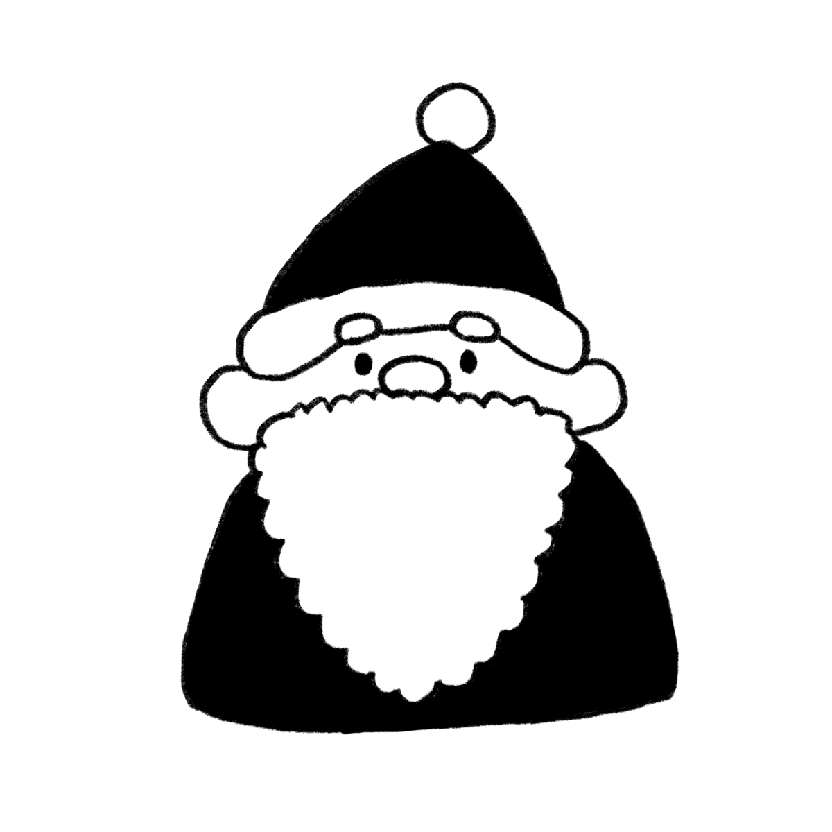 サンタクロース 顔 のイラスト無料のフリー素材 イラストエイト